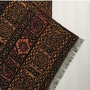 Frye fringe cotton blend multicolored women scarf